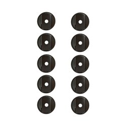 Lot de 10 enjoliveurs larges Celiane pour interrupteur ou va-et-vient Intuition graphite 067922