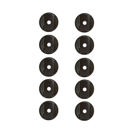 Lot de 10 enjoliveurs larges Celiane pour interrupteur ou va-et-vient Intuition graphite 067922
