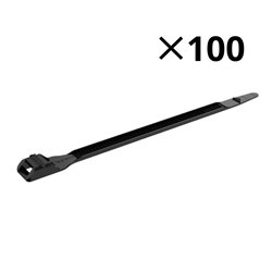 Lot de 100 colliers Colson largeur : 6 mm longueur : 119 mm 031922