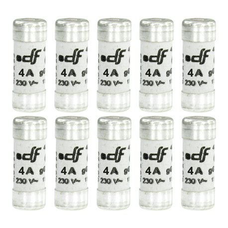 Lot de 10 Fusibles domestiques Sans voyant 8,5x23 mm