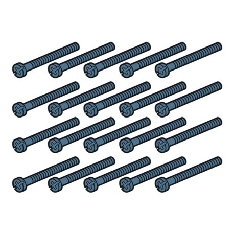 Lot de 20 vis longues pour toutes boites Batibox D3mm longueur 40mm 080197