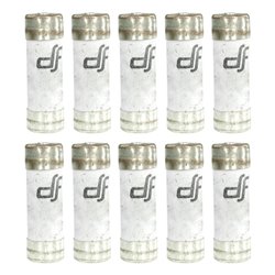 Lot de 10 Fusibles domestiques 6A Sans voyant 10,3x25,8 mm