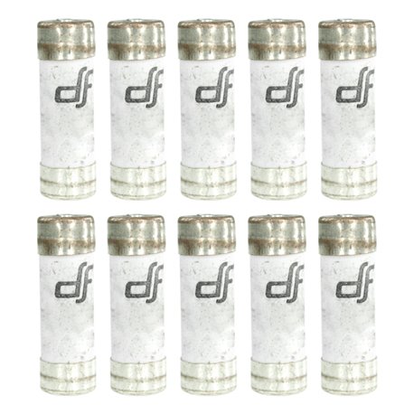 Lot de 10 Fusibles domestiques 6A Sans voyant 10,3x25,8 mm