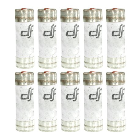 Lot de 10 Fusibles domestiques 6A Avec voyant 10,3x25,8 mm