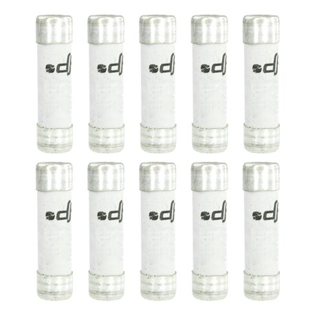 Lot de 10 Fusibles domestiques 12A Sans voyant 8,5x31,5 mm 27512