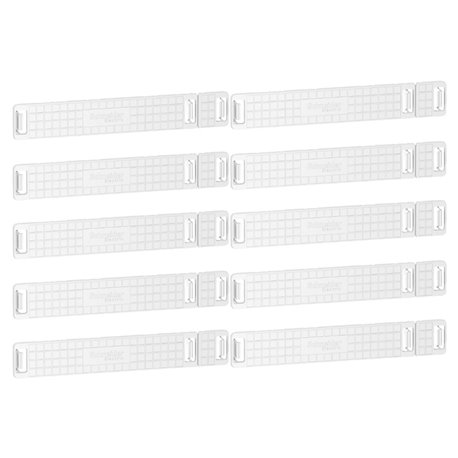 Lot de 10 brides câbles Resi9 R9H18538 pour goulotte 18 modules