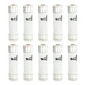 Lot de 10 Fusibles domestiques 4A Avec voyant 8,5x31,5 mm