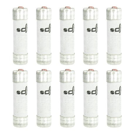 Lot de 10 Fusibles domestiques 20A Avec voyant 8,5x31,5 mm