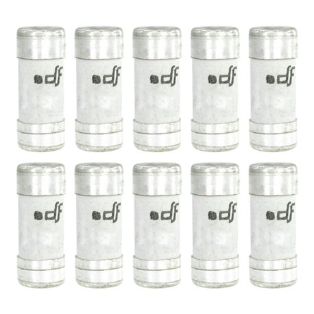 Lot de 10 Fusibles domestiques 25A Sans voyant 10,3x31,5 mm