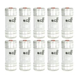 Lot de 10 Fusibles domestiques 16A Avec voyant 10,3x31,5 mm