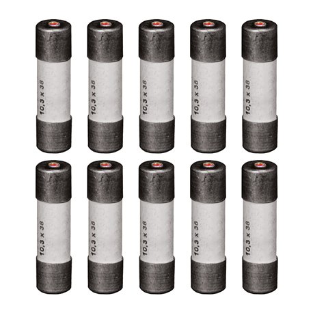 Lot de 10 Fusibles domestiques 32A Avec voyant 10,3x38 mm