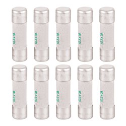 Lot de 10 Fusibles industriels Type aM 10,3x38 mm sans percuteur 8A