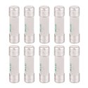 Lot de 10 Fusibles industriels Type aM 14x51 mm sans percuteur 6A