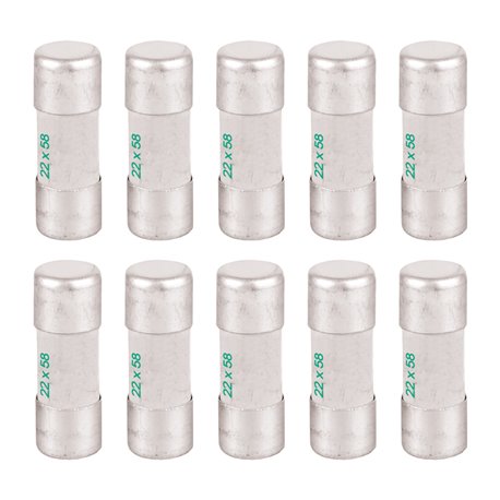 Lot de 10 Fusibles industriels Type aM 22x58 mm sans percuteur 40A