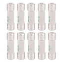 Lot de 10 Fusibles industriels Type aM 14x51 mm avec percuteur 16A