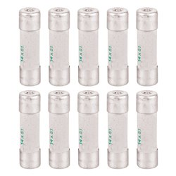 Lot de 10 Fusibles industriels Type aM 14x51 mm avec percuteur 25A