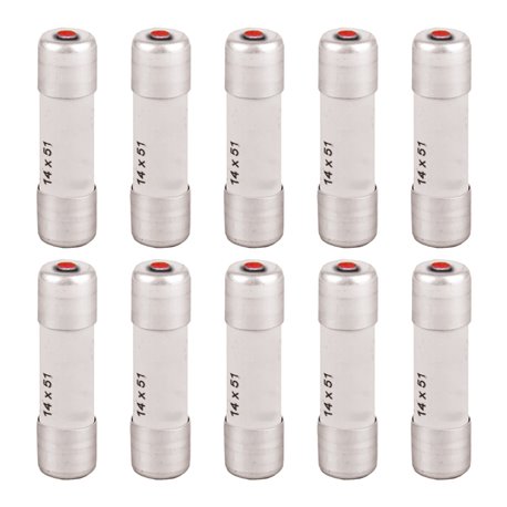 Lot de 10 Fusibles industriels Type gG 14x51 mm avec voyant 20A