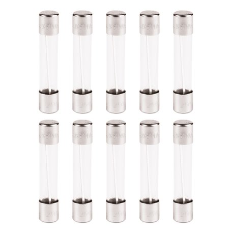 Lot de 10 Fusibles verre rapides 6x32 mm 1A