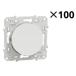 Lot de 100 va-et-vient Odace S524204P Blanc brillant 