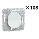 Lot de 108 va et vient 10AX Ovalis S320204P Blanc 