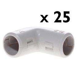 Lot de 25 Coudes ouvrables Ø16 mm