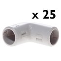 Lot de 25 Coudes ouvrables Ø20 mm