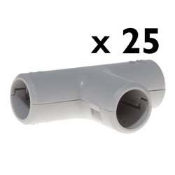 Lot de 25 Tés ouvrables Ø16 mm