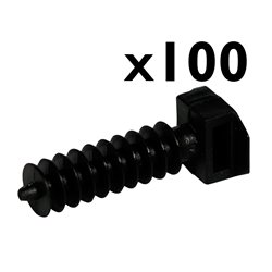 Lot de 100 embases à cheville