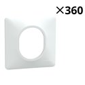Lot de 360 plaques de finition Ovalis S320702P Blanc 1 poste