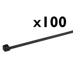Lot de 100 Colliers noirs Ø80 mm