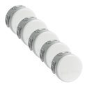 Lot de 5 boîtes de dérivation étanches Couvercle enclipsable Ø60x40 mm 4 entrées