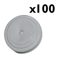 Lot de 100 Passe-fils À entrée directe Ø27 mm