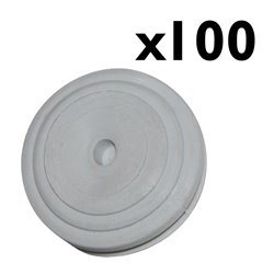 Lot de 100 Passe-fils À entrée directe Ø39 mm