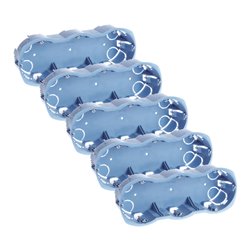 Lot de 5 boîtes d'appareillage choisons sèches Entraxe 57 mm 3 postes Prof 40 mm
