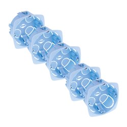 Lot de 5 boîtes d'appareillage choisons fines 1 poste Prof 30 mm