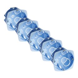 Lot de 5 boîtes d'appareillage choisons sèches 1 poste Prof 30 mm