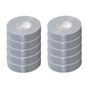 Lot de 10 Rubans isolants Gris L20 m l19 mm