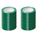 Lot de 10 Rubans isolants Verts L10 m l15 mm
