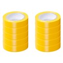 Lot de 10 Rubans isolants Jaunes L10 m l15 mm