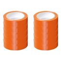 Lot de 10 Rubans isolants Orange L10 m l15 mm