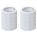 Lot de 10 Rubans isolants Blancs L10 m l15 mm