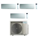 Climatiseur tri split Emura 3 3MXM52A9, Tailles 20 + 25 + 25 Blanc R32