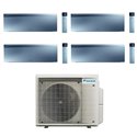 Climatiseur quadri split Emura 3 4MXM68A9, Tailles 20 + 25 + 25 + 25 Argent R32