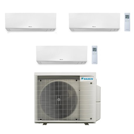 Climatiseur tri split Perfera 3MXM52A9, Tailles 15 + 15 + 15 Blanc R32