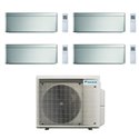 Climatiseur quadri split Stylish 4MXM80A9, Tailles 20 + 25 + 35 + 35 Argent R32