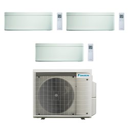 Climatiseur tri split Stylish 4MXM80A9, Tailles 20 + 20 + 25 Blanc R32