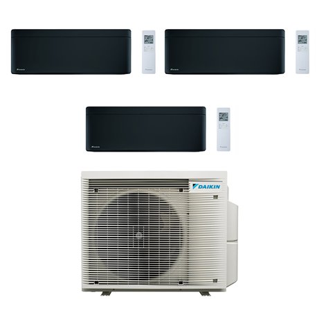 Climatiseur tri split Stylish 4MXM80A9, Tailles 15 + 20 + 35 Noir R32