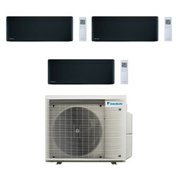 Climatiseur tri split Stylish 3MXM40A9, Tailles 15 + 20 + 35 Noir R32