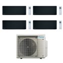 Climatiseur quadri split Stylish 5MXM90A9, Tailles 15 + 20 + 25 + 35 Noir R32