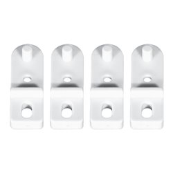 Jeu de 4 Pattes de fixation murale + visserie